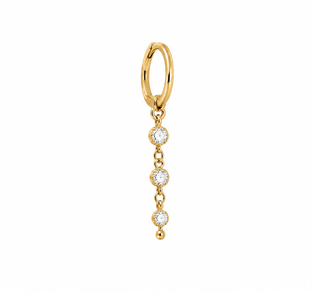 Boucle d’oreille Diamond on the chain
