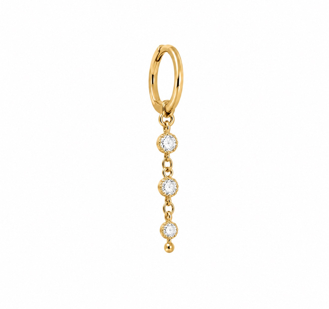 Boucle d’oreille Diamond on the chain