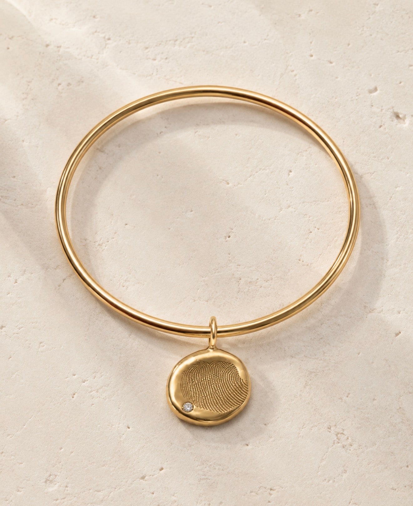 Bangle Empreinte et diamant