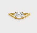 Bague floater diamant oval